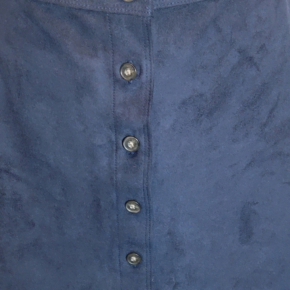 Abercrombie & Fitch Dark Blue Button-Up Mini Skirt - Picture 2 of 5